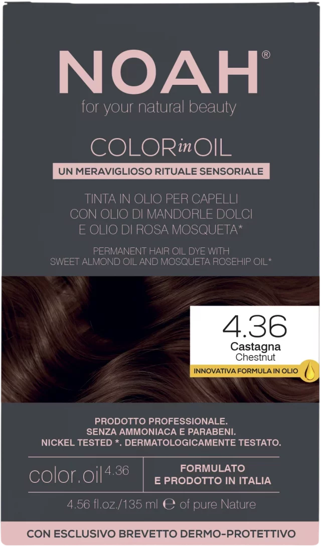 Barva na vlasy Color in Oil Tmavě hnědá  kaštanová 4.36