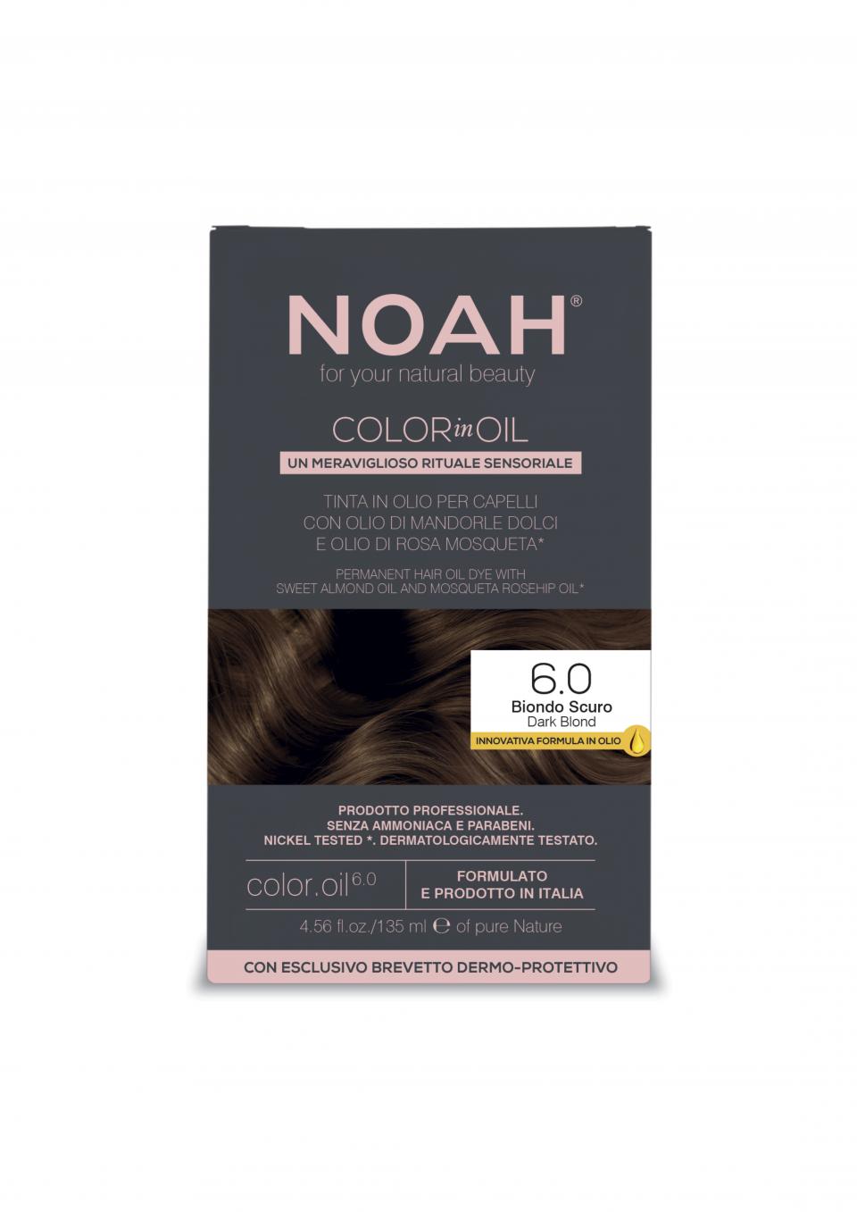 NOAH Barva na vlasy Color in Oil SVĚTLE HNĚDÁ 6.0