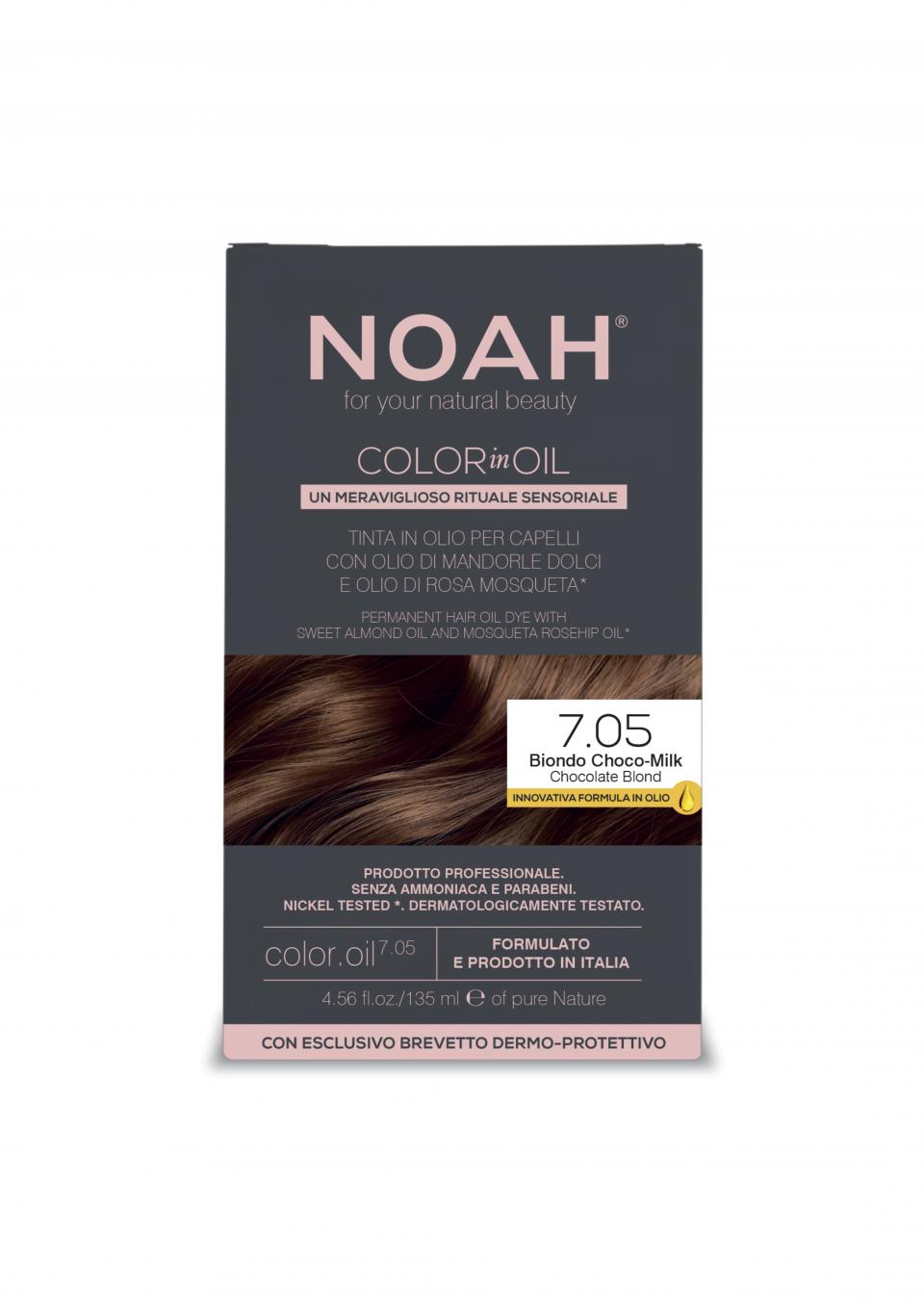 NOAH Barva na vlasy Color in Oil SVĚTLE HNĚDÁ ČOKOLÁDOVÁ 7.05